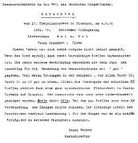 Gutachten 1939 vom Kreisliederfest Biberach